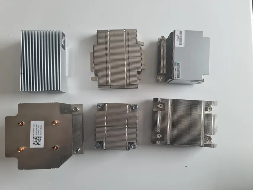 A selection of heatsinks