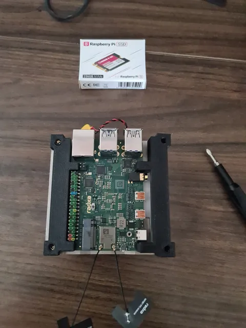The mounted board.